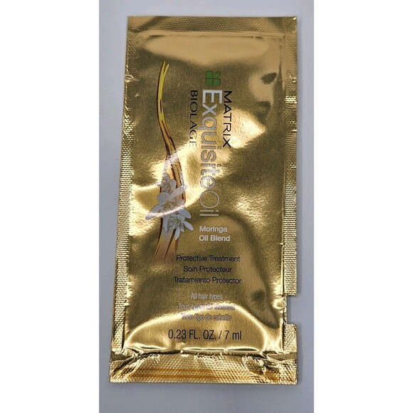 Matrix Biolage Exquisite Moringa Oil Blend Protective Treatment 8 Packs = 1.84oz - Picture 2 of 3